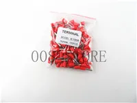 E1508 изоляционные трубки изолированные клеммы 1,5 мм2 100 шт./упак. кабель провода разъем изоляционный обжимной разъем E