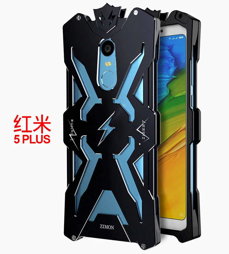 Алюминиевый армированный чехол Thor для Redmi 5 Plus защитный телефона со вспышкой