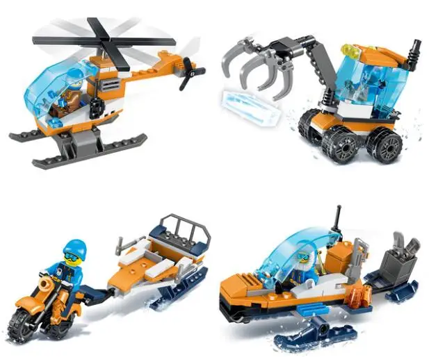 Модель J совместима с LEGO J28029 252 шт. мини модели аркти строительные наборы блоки