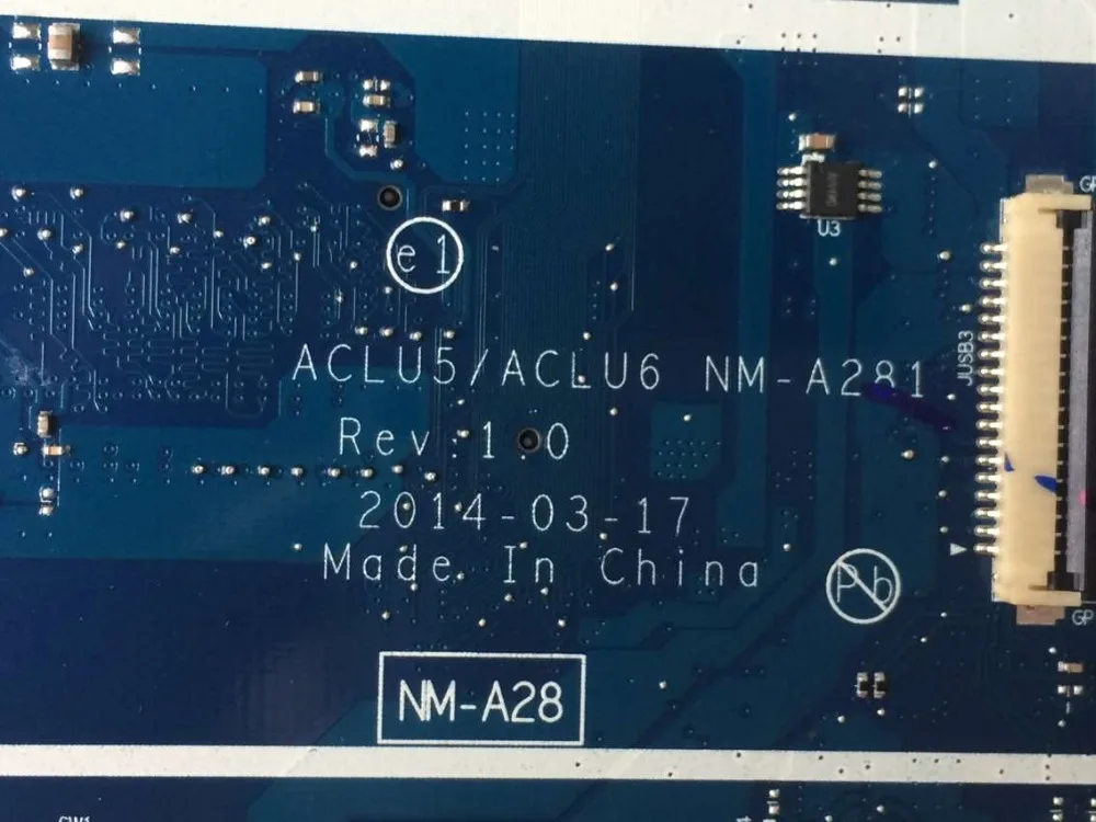 Протестированная оригинальная материнская плата для lenovo G50-45 ACLU5 ACLU6 NM-A281 с процессором AMD EM6310