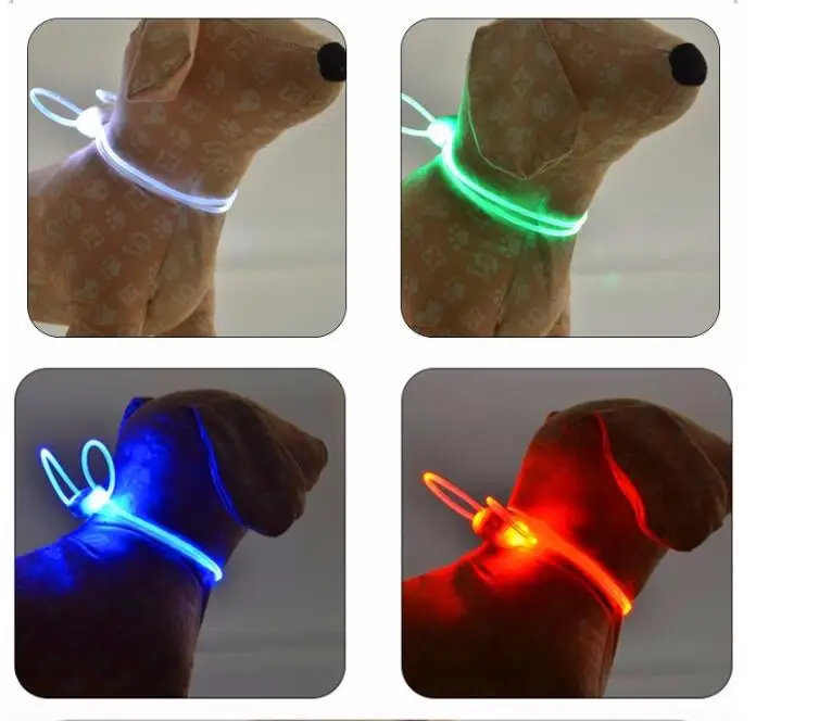 Светодио дный ошейник легкой цепи световой светодио Тедди собака кошка воротник