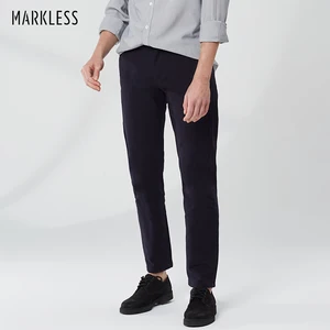 Мужские хлопковые брюки без пометок, повседневные Прямые брюки-Чино, разноцветные модные брюки для мужчин, весна 2020, CLA9807M
