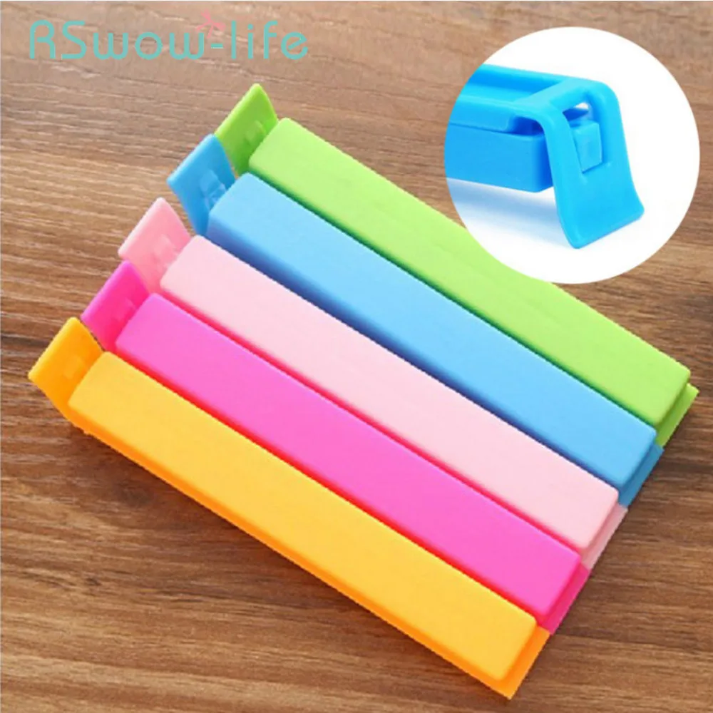 

12 Pcs Kitchen Gadgets Creative Color Bag Sealing Clip Food Moisture Sealing Clip For Kitchen Accessories Bag Clips