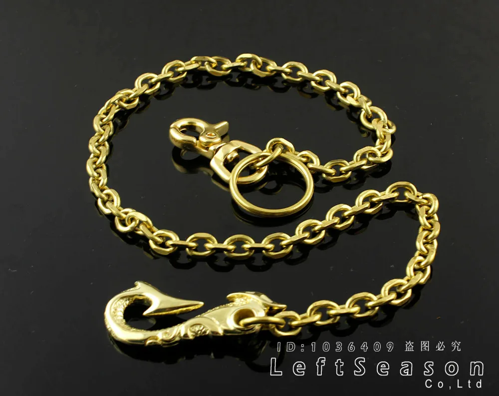 Твердый латунный Длинный кошелек с цепочкой цепь крючком и тигровым YL-64 |