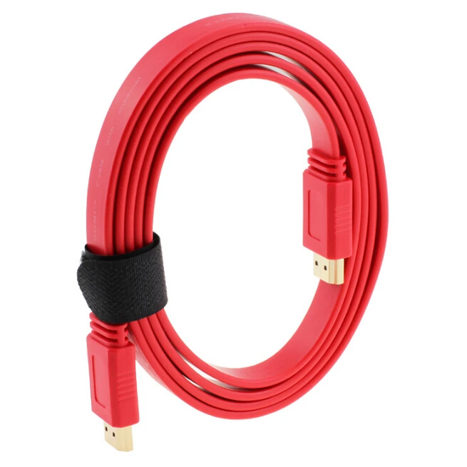 Красный черный синий HDMI к кабель 0 5 м 1 2 3 10 разъем Папа-папа плоский Кабо 1ft 2ft 3ft