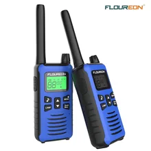 FLOUREON 16 каналов Twins рации PMR 446MHZ двухстороннее радио до 5000 метров/3,1 милей диапазон ручной переговорный СИНИЙ Великобритания/ЕС