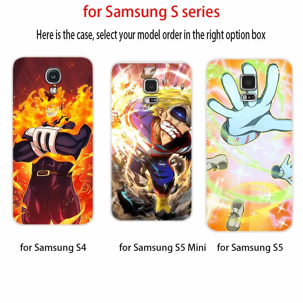 My Hero Academia Anime Soft Cover For Samsung Galaxy S7 Edge S8 S9 S10 S11 S20 S21 Plus Lite E Ultra Case | Мобильные телефоны и