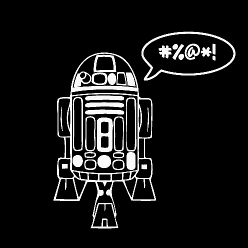 Черный/белый 22 см высотой R2D2 окна автомобиля мода современный автомобиль кузова наклейка L051
