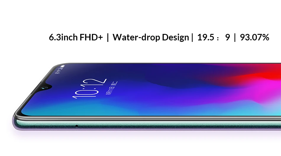 Lenovo Z6 Lite с глобальной прошивкой, 4 ГБ, 64 ГБ, восьмиядерный смартфон Snapdragon 710, экран 6,3 дюйма, тройная камера, Android 9,0, быстрая зарядка