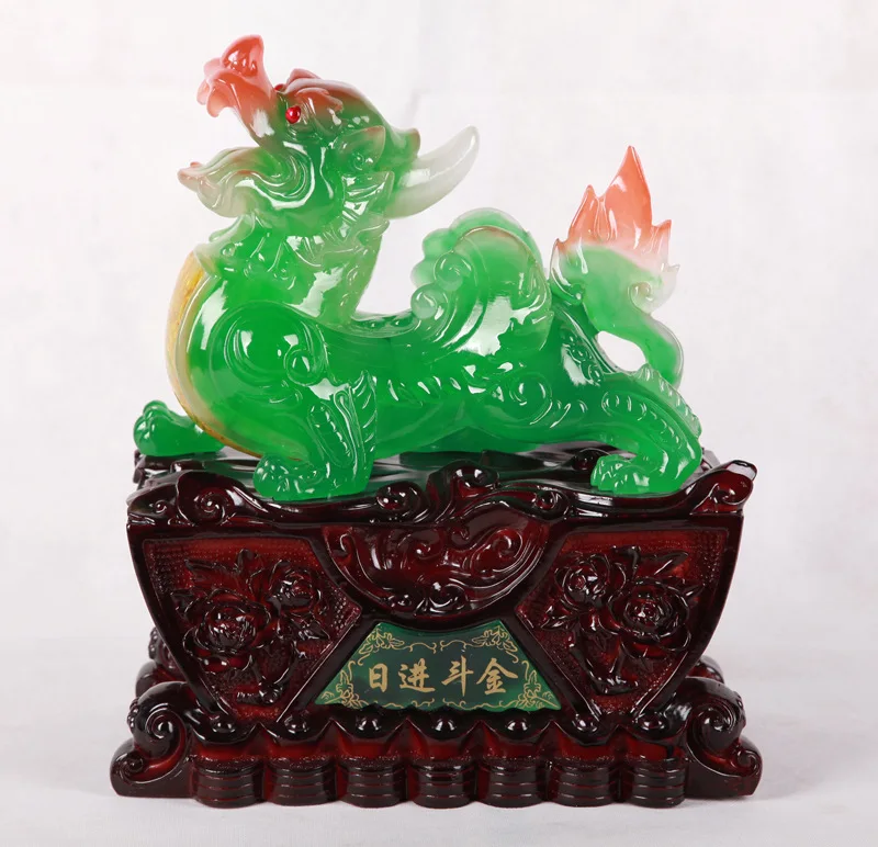 

Trumpet Rijindoujin brave, imitation jade resin decorative handicrafts factory direct creative gifts Lucky evil