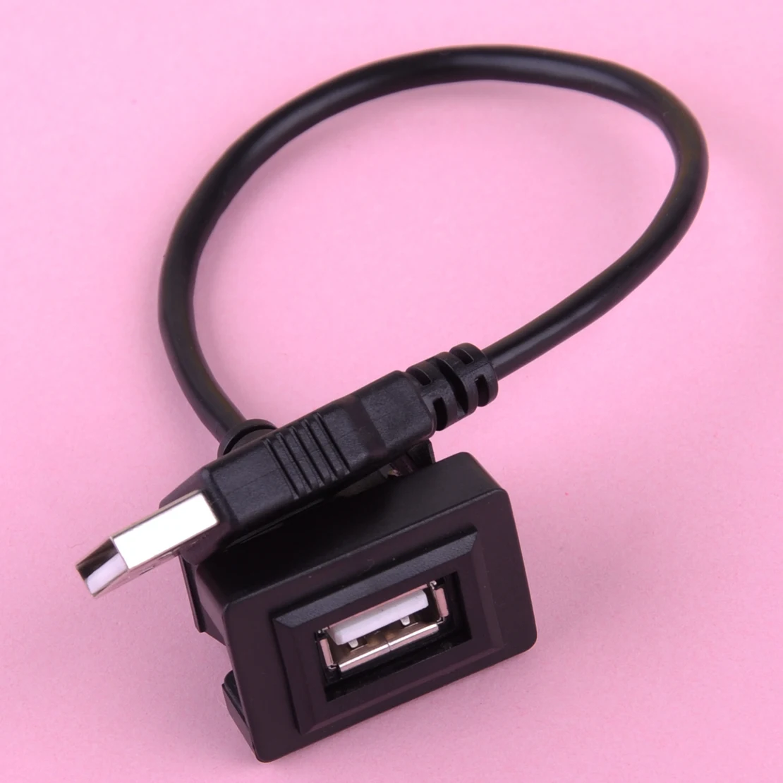 

CITALL Car Auto Dashboard Flush Mount Male to Female Extension USB Cable Interface Adapter Fit for Toyota