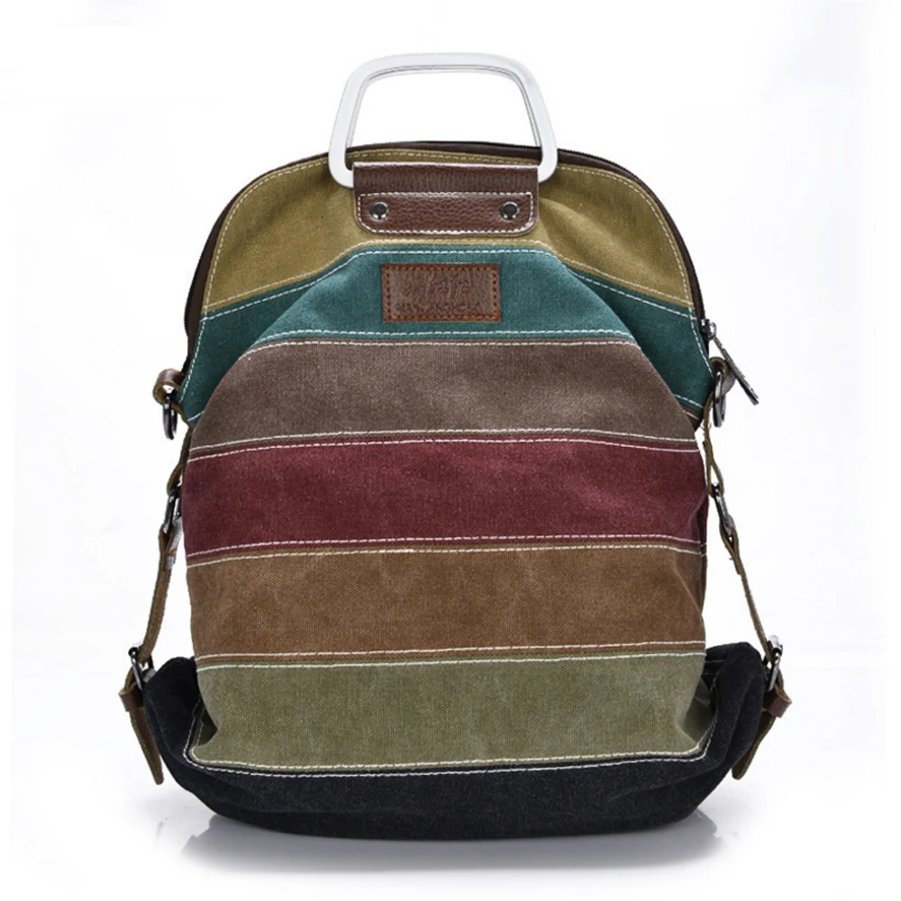 Женские сумки многофункциональные холщовые с цветным вышитым узором Большая