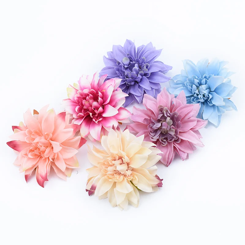 5/10 Pieces Cheap Fake Gerbera Heads Flower Wall Wedding Car Home Decoration Accessories Ornamental Flowerpot Artificial Plants