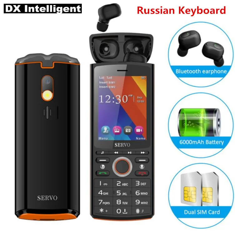 Servo R25 русская клавиатура с Bluetooth гарнитура 6000 мАч батарея запасные аккумуляторы