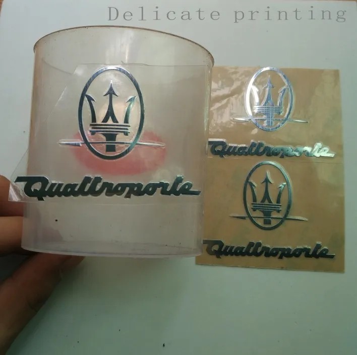 Несъемная наклейка с логотипом на заказ 4 5*1 5 см металлическая ярлыком s|stickers