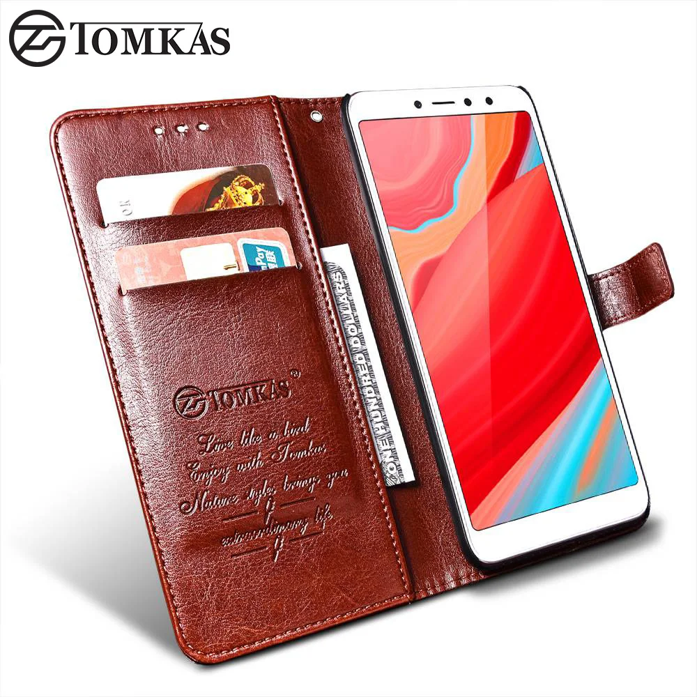 Чехол TOMKAS для Xiaomi Redmi S2 чехол кошелек PU s бизнес люкс Coque винтажная задняя