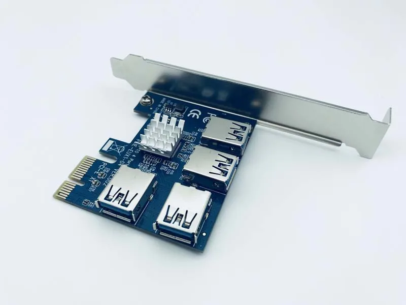 SATA 15pin до 6pin PCI express 16X Слоты Райзер карта PCI-E 1X к внешнему 4 PCI-e слот адаптер PCIe порт