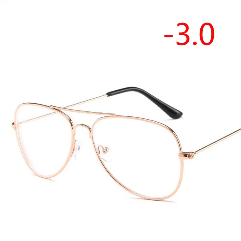 Myopia 300 Retro Metal Cat Eye Finished Myopia Eyeglasses Spectacles Glasses For Women And Men-1.0-1.5-2.0-2.5-3.0-3.5-4.0 - Цвет оправы: Myopia 300