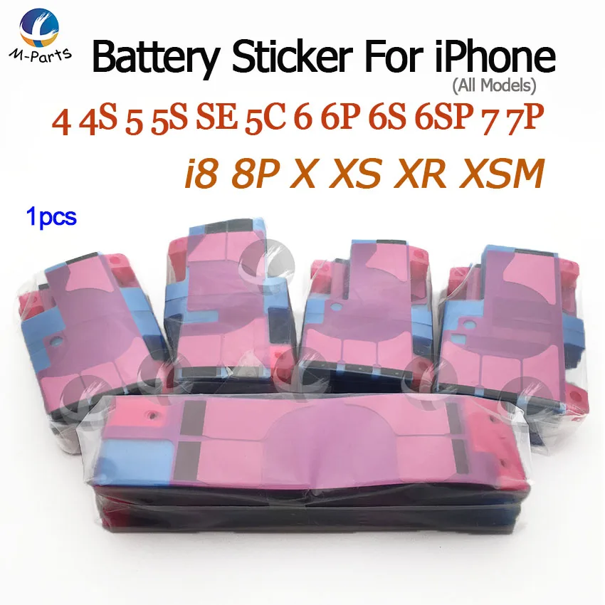 Наклейка на аккумулятор для iPhone XS Max XR X 8 Plus 7 6S 6 5S SE 5C 5 4S 4 Антистатическая клейкая