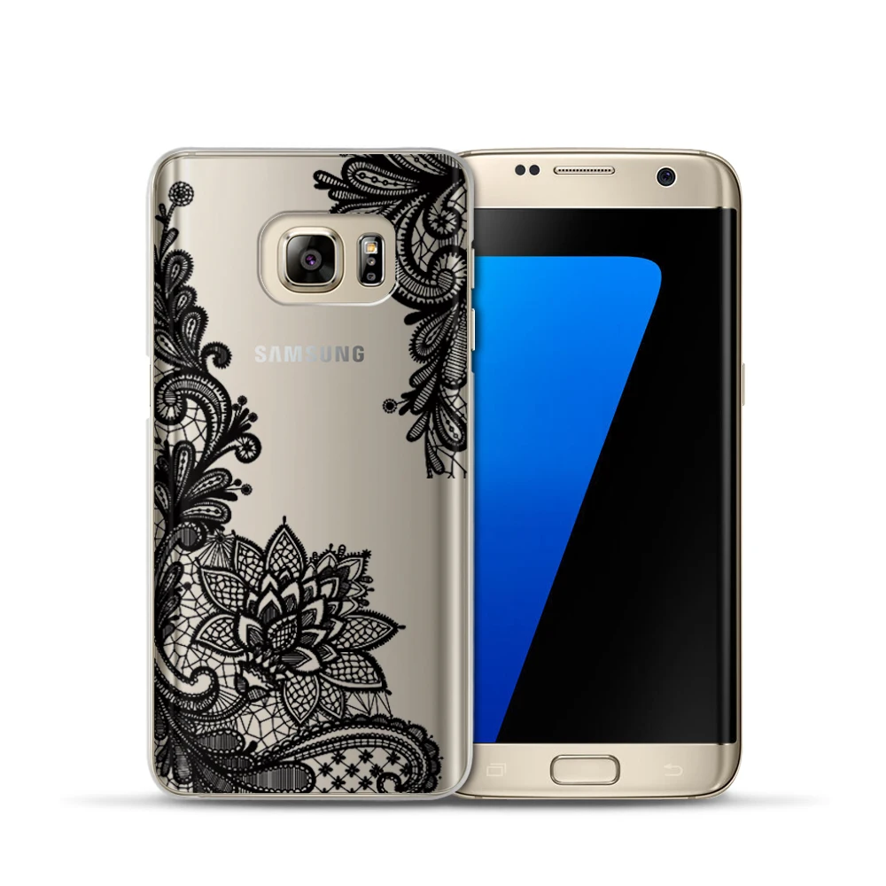 Floral Lace Mandala Case For Coque Samsung Galaxy S6 S7 Edge S8 S9 Plus J2 Prime J3 J5 J7 A3 A5 A7 15 2016 2017 Note 8 Cover |