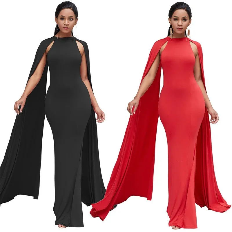 Женское сексуальное облегающее вечернее платье с круглым вырезом и