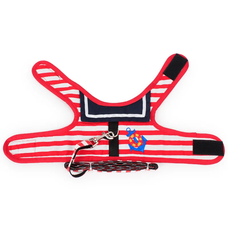 No Pull Step-in Mesh Dog Harness with Padded Vest Classic Navy Stripe Pet Puppy Walking and Leash Leads Set S M L | Дом и сад