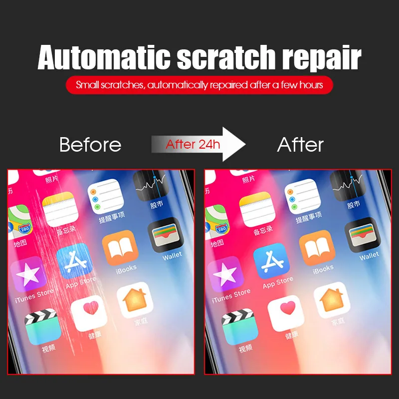 Полное покрытие мягкая Гидрогелевая пленка для iPhone 6 6S 7 8 Plus X 10 Xs Max Xr Защита экрана