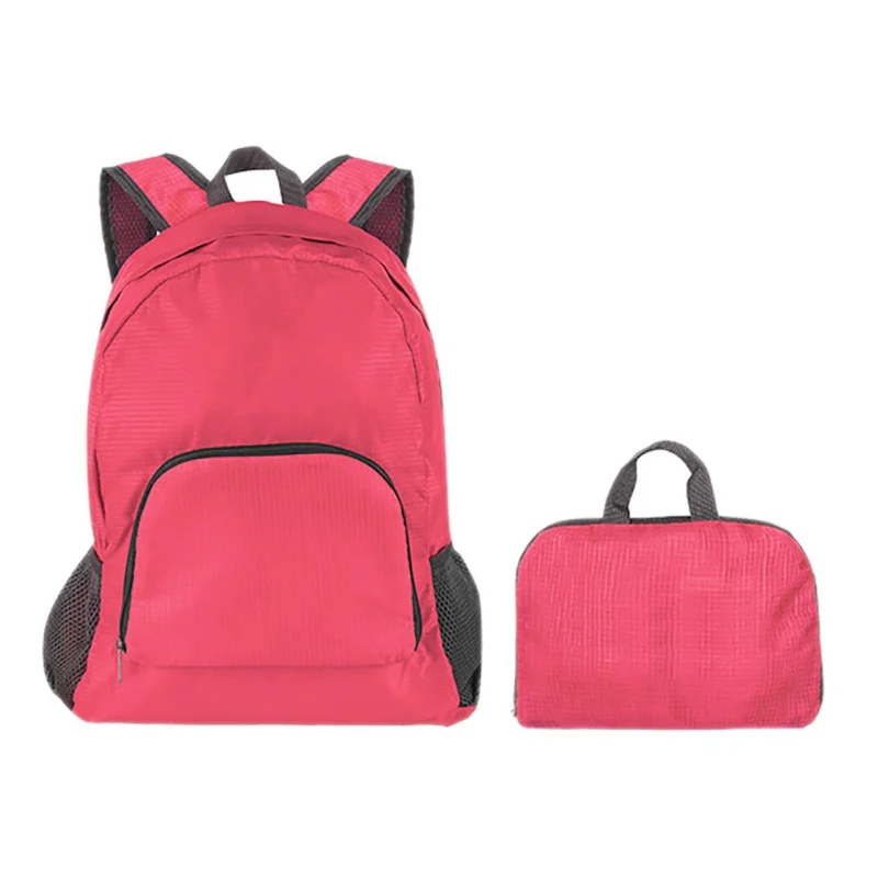 Rose Red 20L Легкая Складная Водонепроницаемая Спортивная Нейлоновая Сумка для кемпинга - Цвет: Rose Red