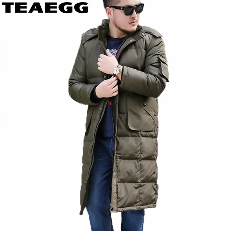 TEAEGG, зимнее пальто, мужской пуховик, 5XL, 6XL, 7XL, 8XL, белый утиный пух, куртка для мужчин,, Chaqueta, Pluma Hombre, теплые парки, AL273