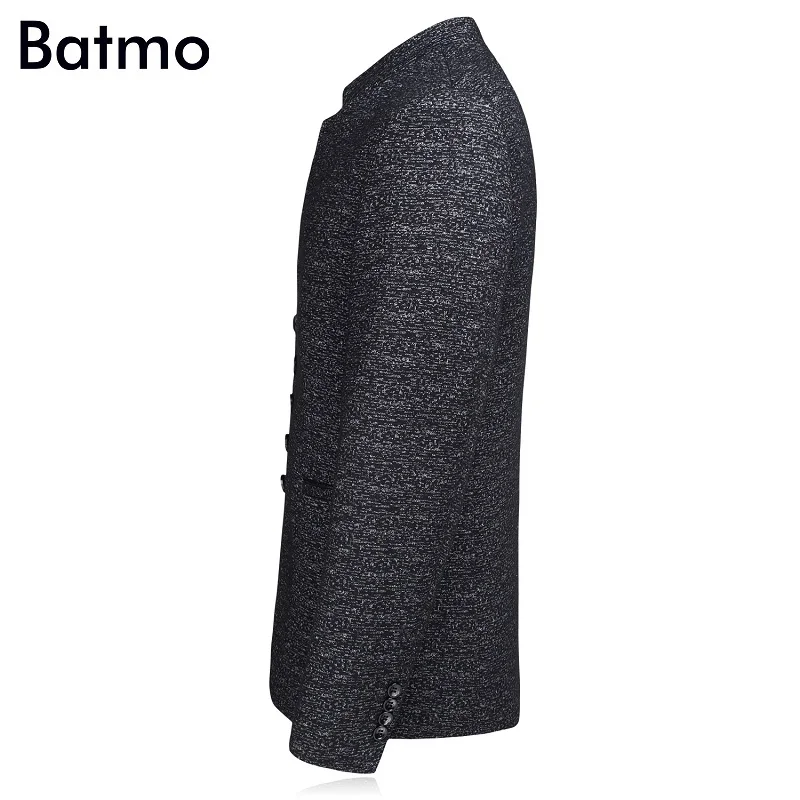 Мужской шерстяной костюм Batmo темно серый повседневный большого размера 2017|casual suit