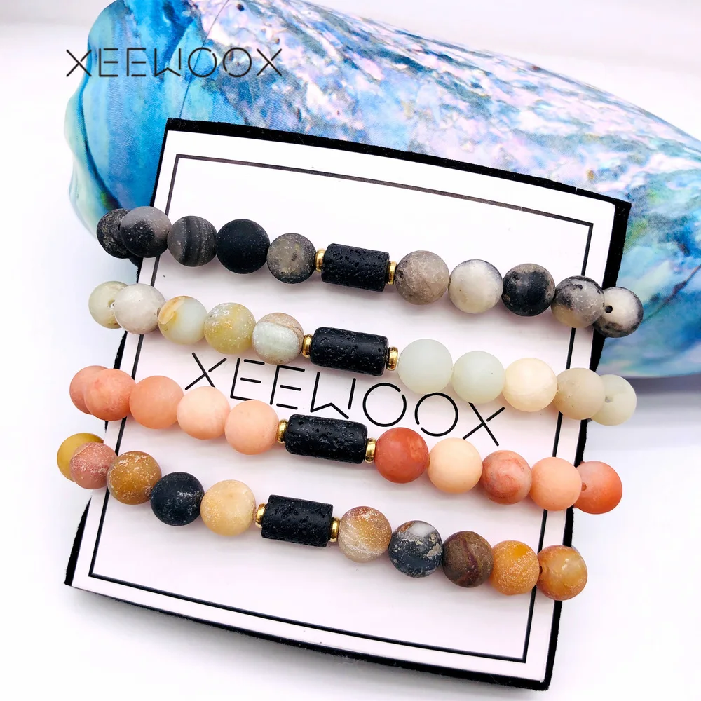 

Yoga Essential Oils Diffuser LAVA Natural Stone Bead Bracelet Sport Woman Man Girl Boy Friend Couple Party Date 2019 New Gift