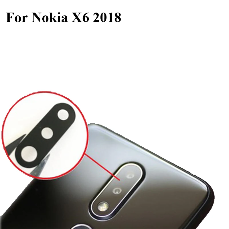 Новинка для NOKIA X6 2018 запасная задняя камера Объектив Стекло X 6 стекло объектив