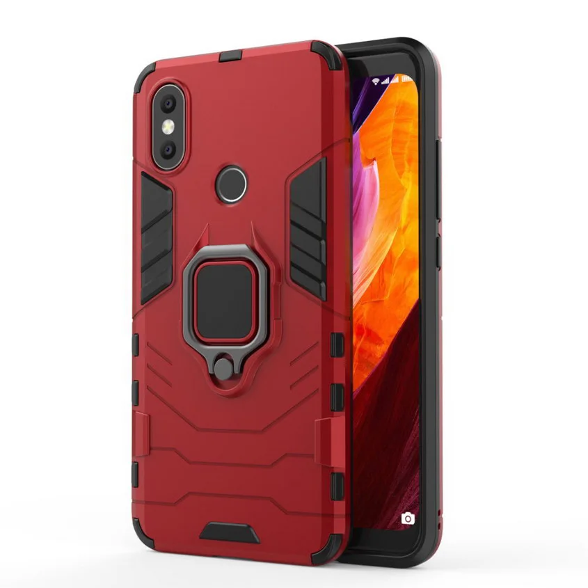

Bracket Ring Holder Phone Case for Xiaomi mi a2 case iron Stand Hard Hybrid Cover For Xiaomi a2 mia2 Xiaomi 6X Capa