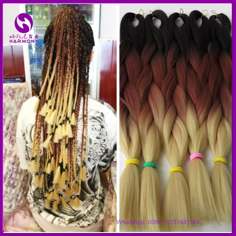 Desire for hair 1 шт. коричневый термостойкий синтетический плетение наращивание волос огромные косички для коробок косички изготовление волос - Цвет: #33