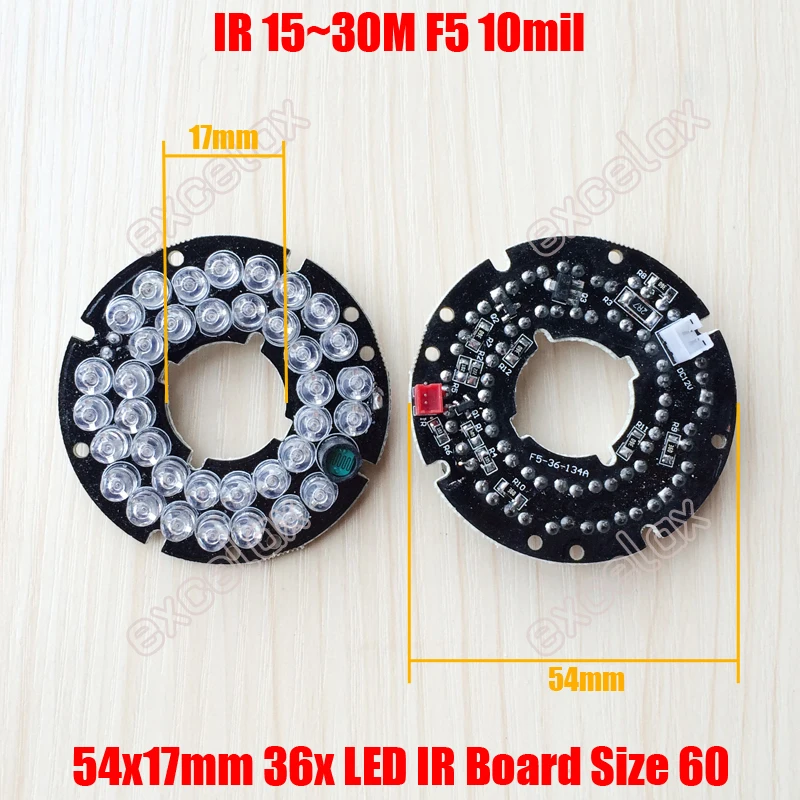 Водонепроницаемый пуля ИК Камера чехол кронштейн 36 шт. светодиодный доска
