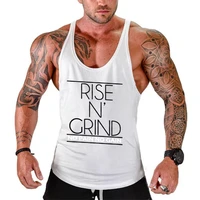 fitness tank top men bodybuilding stringer shirt gyms clothing men shirt workout vests cotton singlets muscle tops