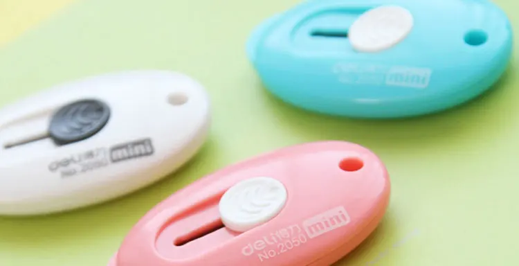 Милый пластиковый художественный нож Kawaii, креативный мини-нож в коробке, резак для детей, подарок, офисные школьные принадлежности, студенческие 3402