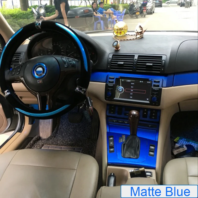 SUNFADA 3D 4D 5D виниловые наклейки из углеродного волокна для BMW 3 серии E46 2001 2004