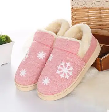 Женские зимние теплые женские домашние тапочки Хлопковые с овечкой для