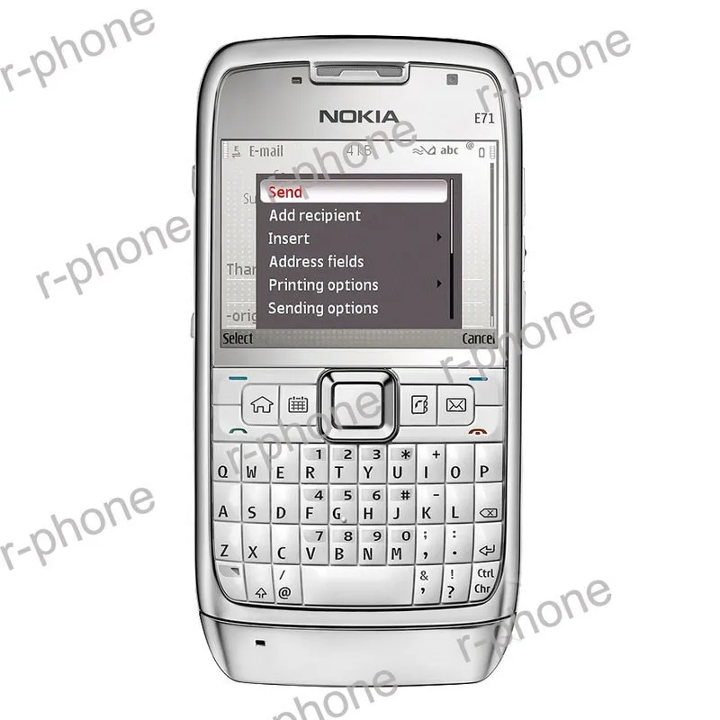 Восстановленный Nokia E71 мобильный телефон 3g Wifi gps разблокированный смартфон Арабский Русский клавиатура