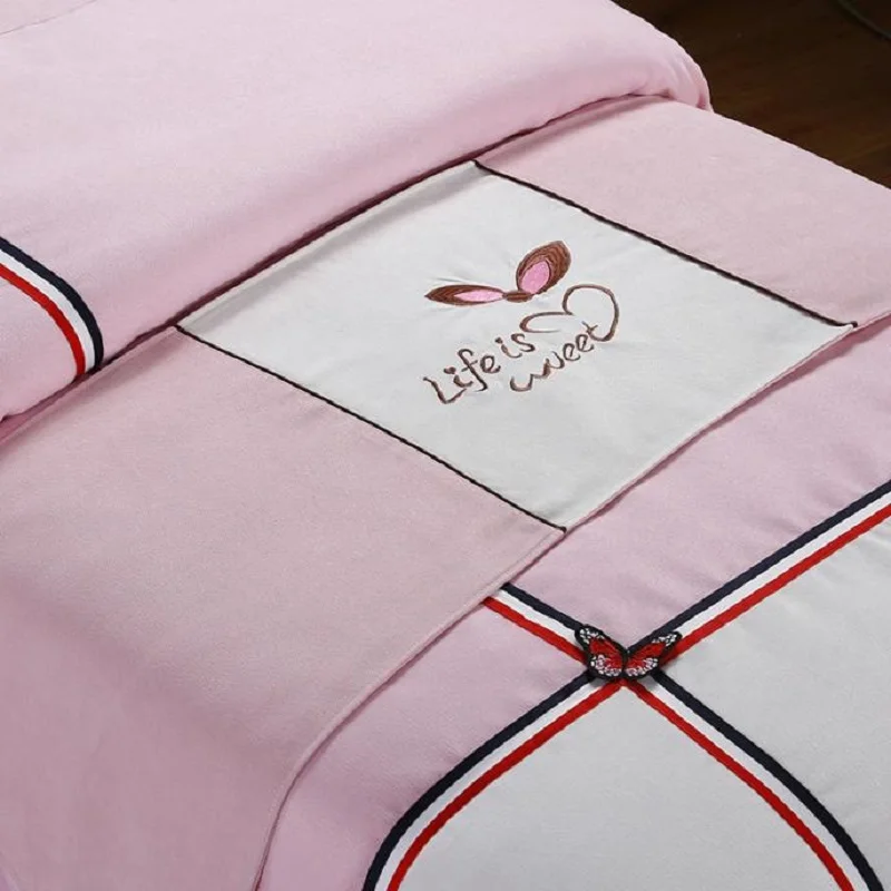 4 шт. набор постельного белья для салона красоты пододеяльник кровати юбка спа