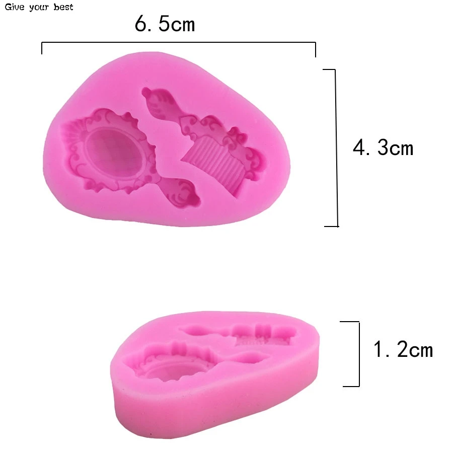 Расческа с зеркалом инструменты для украшения тортов из мастики рамки кекс