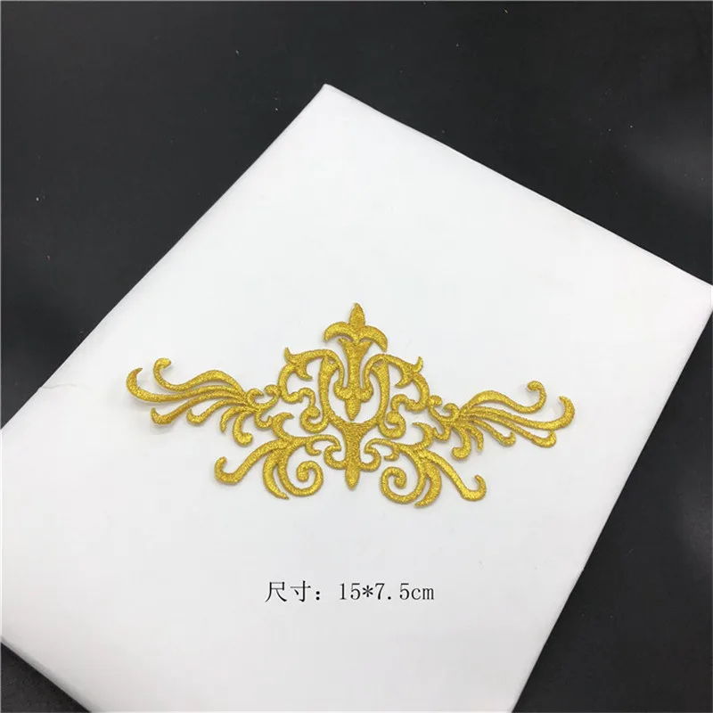 2 шт. 15X7.5cm не требующей горячей фиксации барокко красная одежда Кружевная