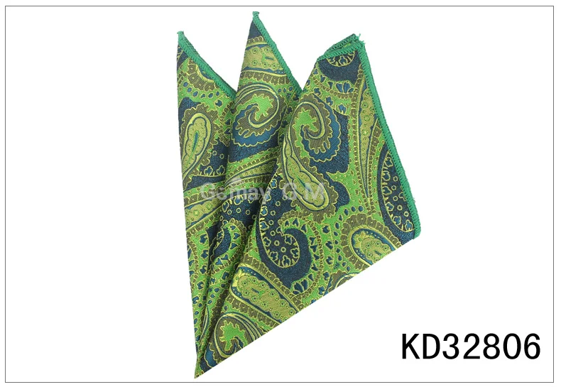 KD32806 Мода Пейсли Карманный квадратный цветочный платок для костюмов 23 см* 23 см носовой платок для мужчин и женщин Брендовые костюмы карманные полотенца носовой платок - Цвет: KD32806