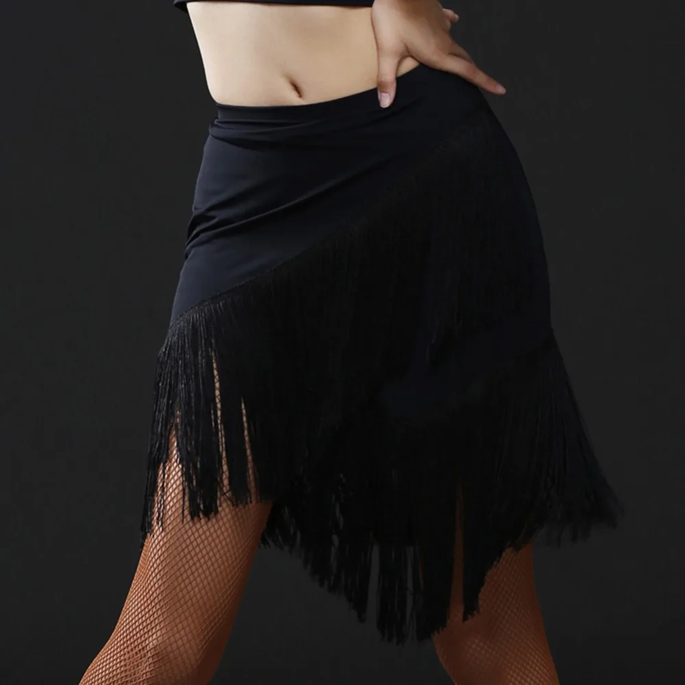 2017 Для женщин латинская юбка из материала Ice Silk для ча ча/румбы/самбы/ковбойские