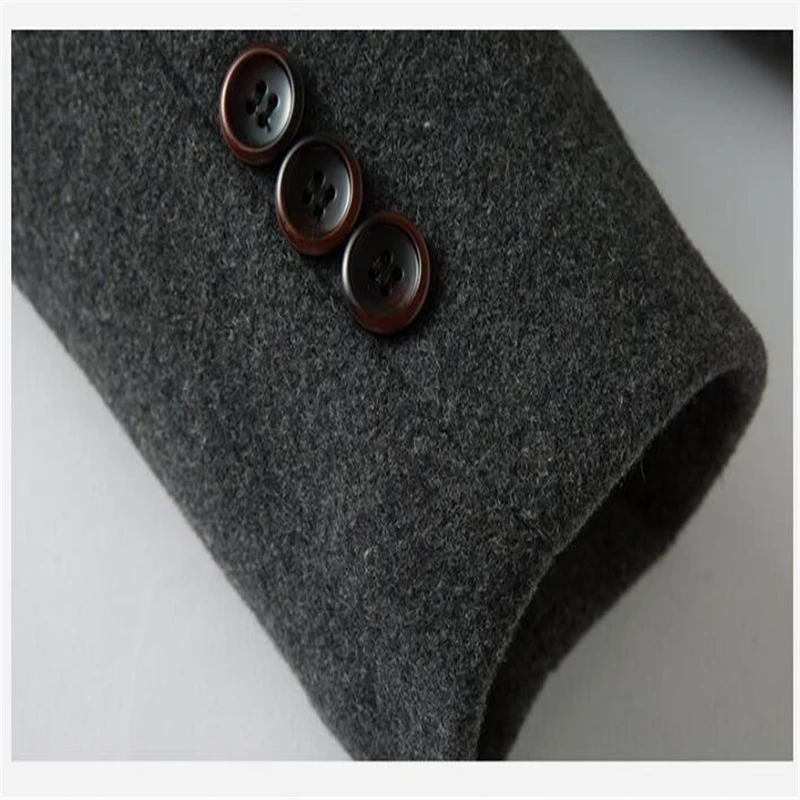 

2018 New Winter Woolen Overcoats Mens Thickening Body Repair Long Woollen Overcoats Mens Woolen Overcoats Coat Men Casual Coat