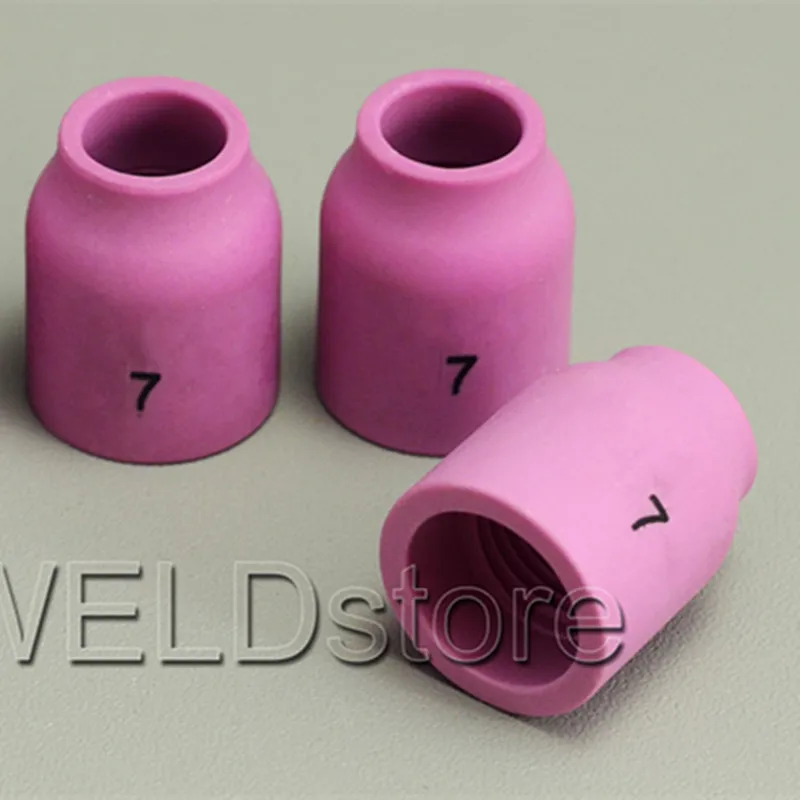 

10pcs Alumina Ceramic Nozzle Gas Lens Cup 53N61 7# Fit TIG Welding Torch Accessories SR PTA DB WP 9 20 24 25 Series