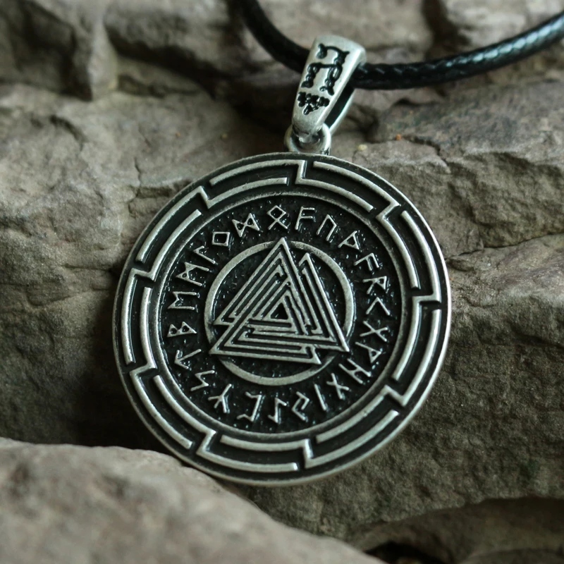 1 шт. Ретро готический скандинавский символ кулон ободок|viking necklace|valknut pendantnecklace