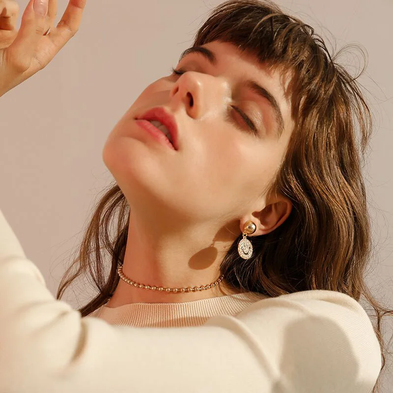 Милые Висячие серьги для женщин и девушек простые подвески в виде улыбающегося