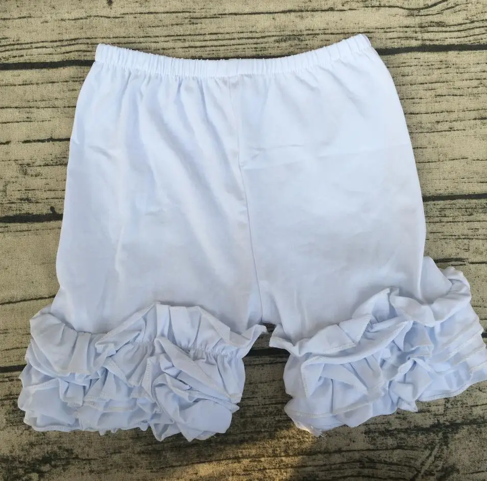 

Детские летние праздничные шорты с оборками, карамельные цвета, однотонные шорты для девочек